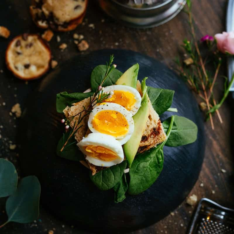 phone of beautifully arranged food 